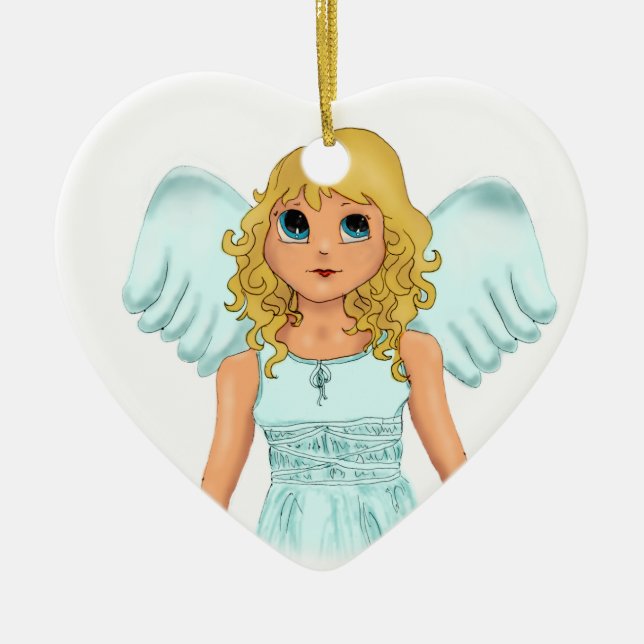 Engel Ceramic Tree Decoration (Front)