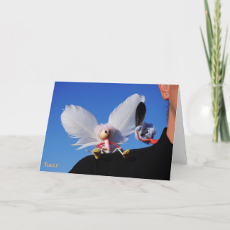 Engel fubby on the shoulder. thank you card