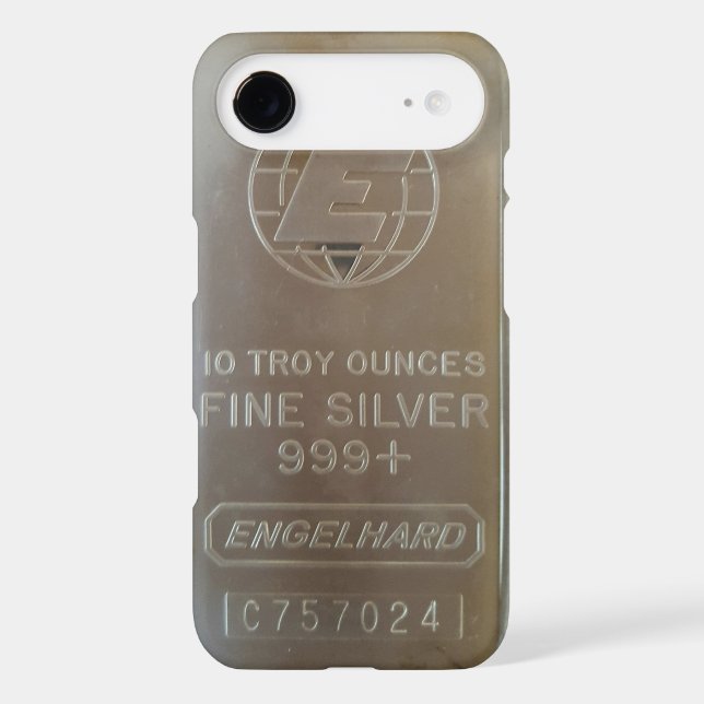 Engelhard Silver Bar Iphone cover (Back)