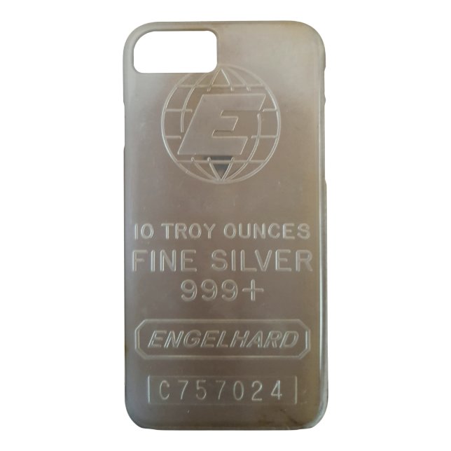 Engelhard Silver Bar Iphone cover (Back)