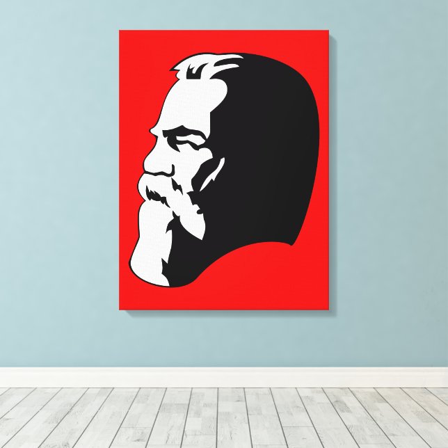 Engels, Communism, Socialism, Soviet Union Canvas Print (Insitu(Wood Floor))
