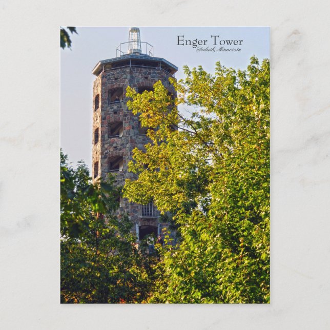 Enger Tower, Duluth Minnesota Postcard (Front)