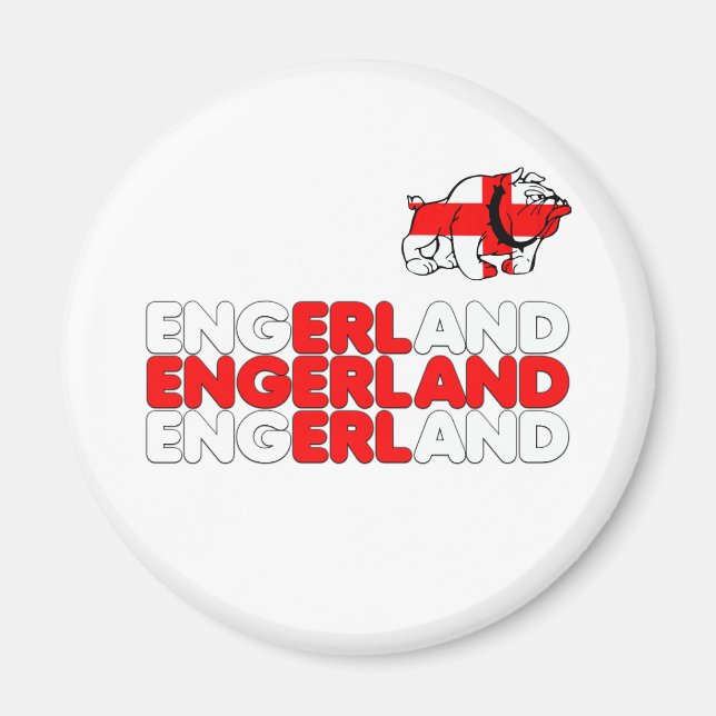 Engerland footy magnet (Front)