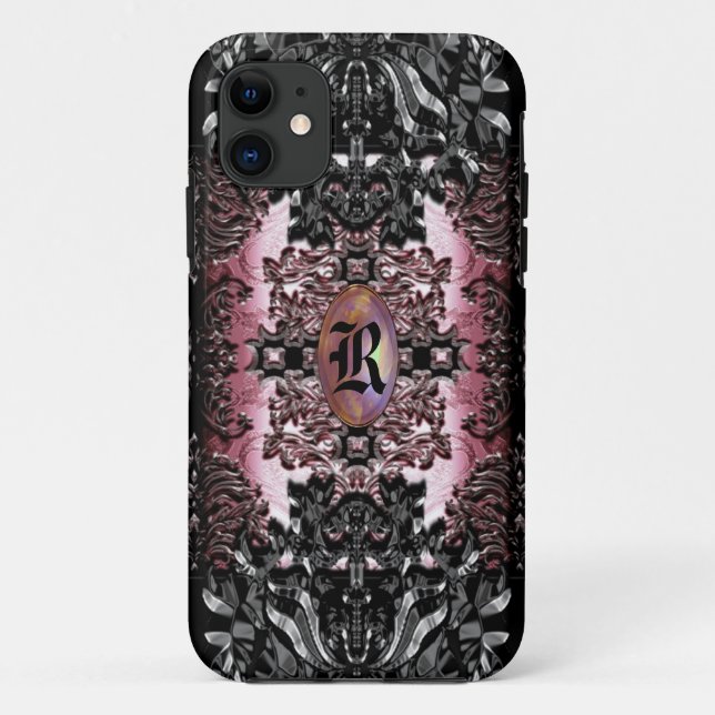 Enghel Thames Baroque IV Goth Chic Monogram Case-Mate iPhone Case (Back)
