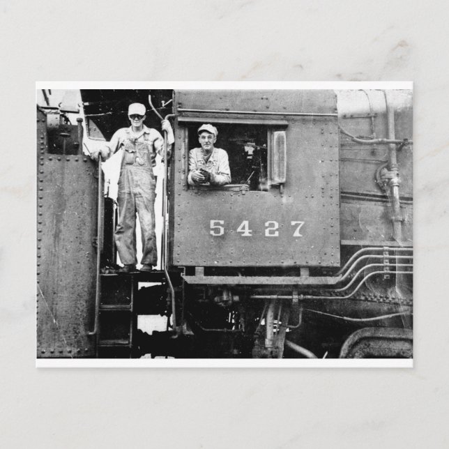 Engine 5427 Vintage Locomotive Train Engine Postcard (Front)