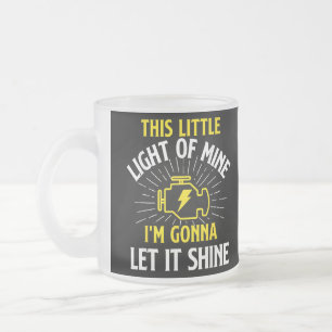 Engine Control Light - Car Guy Auto Mechanic Frosted Glass Coffee Mug