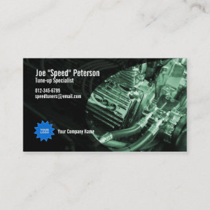 Engine Green Car Service Business Card