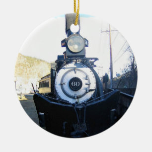 Engine No. 60, Idaho Springs, Colorado Ceramic Tree Decoration