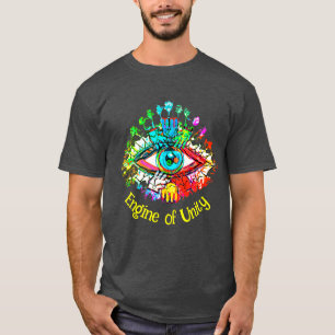 Engine of Unity Bright Rainbow Colours T-Shirt
