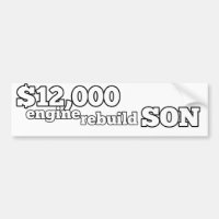 Engine Rebuild Bumper Sticker