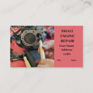 Engine Repair Small Engine piston valve tools Business Card