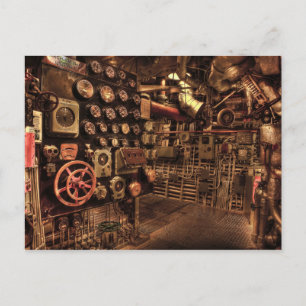 engine room postcard