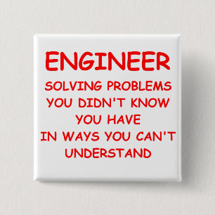 ENGINEER 15 CM SQUARE BADGE