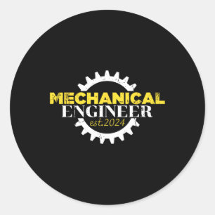 Engineer 2024 Engineering Graduation Student Classic Round Sticker