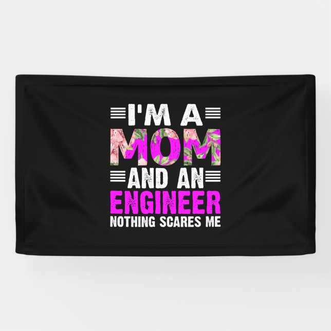 Engineer Art A Mum And An Engineer Banner (Horizontal)