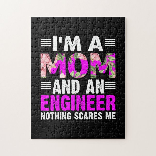 Engineer Art A Mum And An Engineer Jigsaw Puzzle (Vertical)