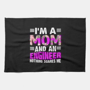 Engineer Art A Mum And An Engineer Tea Towel