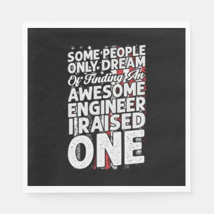 Engineer Art Awesome Engineer Napkin