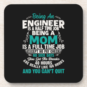 Engineer Art Being An Engineer Mum Coaster