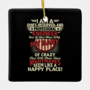 Engineer Art Professional Engineer Ceramic Ornament