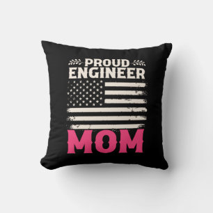 Engineer Art Proud Engineer Mum Cushion