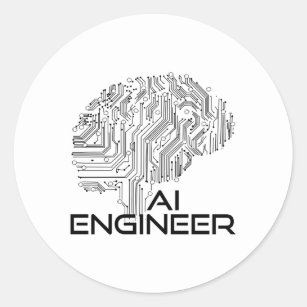 Engineer Artificial Intelligence Classic Round Sticker