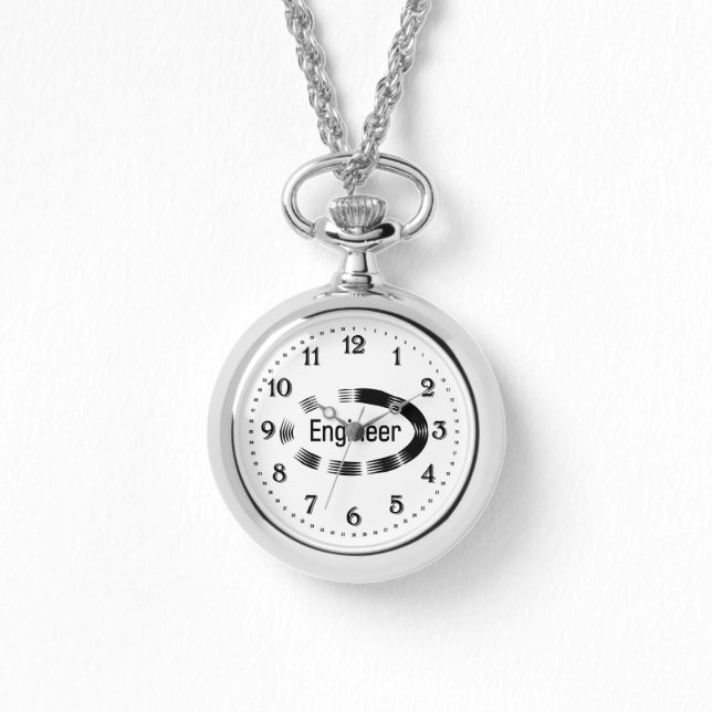 Engineer Black Oval Watch (Front)