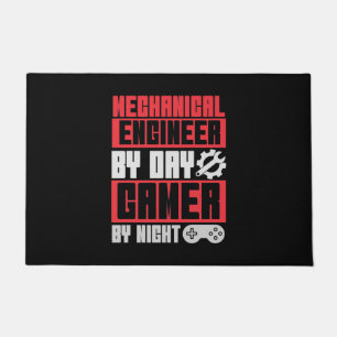 Engineer By Day Gamer By Night Doormat