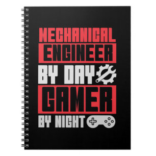 Engineer By Day Gamer By Night Notebook