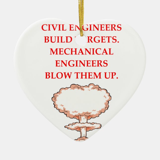 ENGINEER CERAMIC TREE DECORATION (Front)