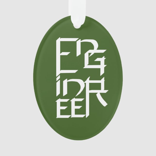 Engineer Character Ornament (Front)