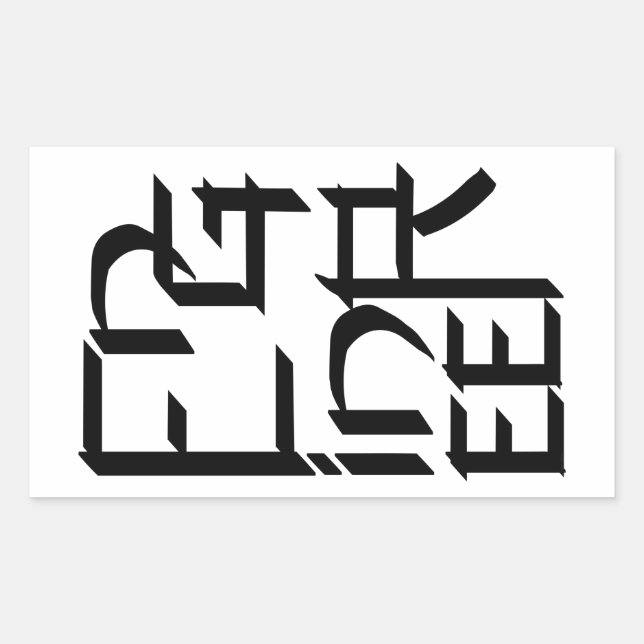 Engineer Character Rectangular Sticker (Front)