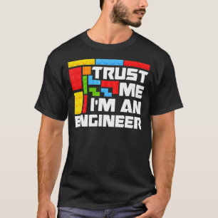 Engineer Children Kids Toy Big Building Blocks Bui T-Shirt