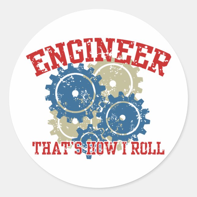 Engineer Classic Round Sticker (Front)