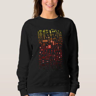Engineer Computer Circuit Board Engineering Cpu Bi Sweatshirt