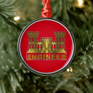 ENGINEER CORPS Christmas Metal Tree Decoration
