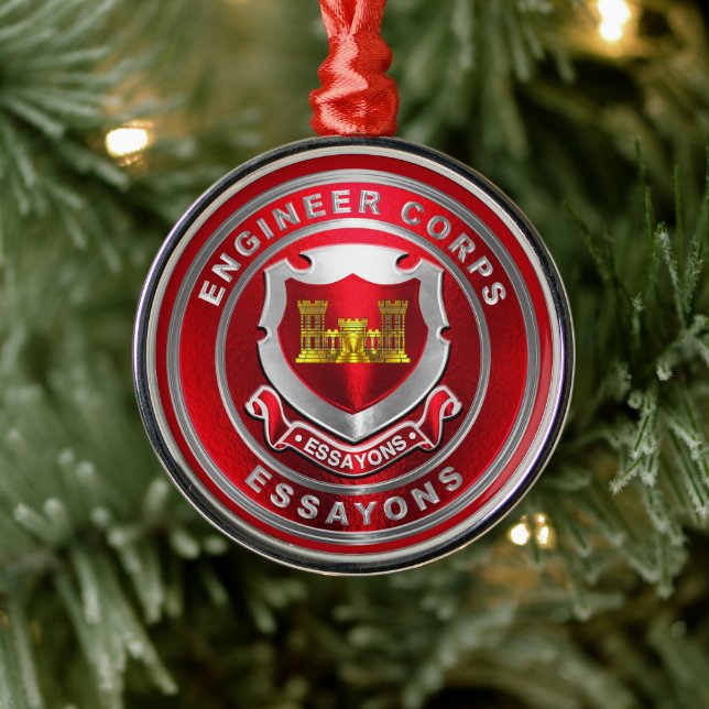 ENGINEER CORPS  Christmas Metal Tree Decoration (Tree)