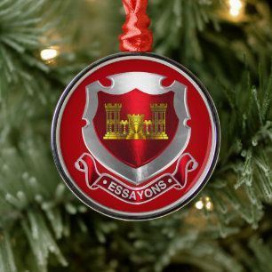 ENGINEER CORPS Christmas Metal Tree Decoration