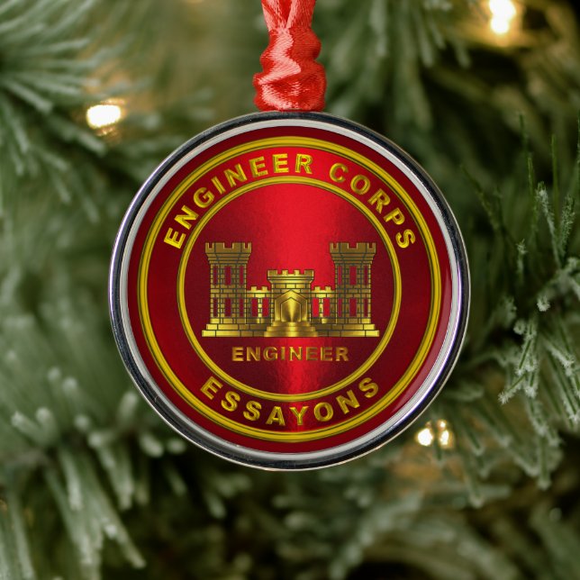 ENGINEER CORPS   METAL TREE DECORATION (Tree)