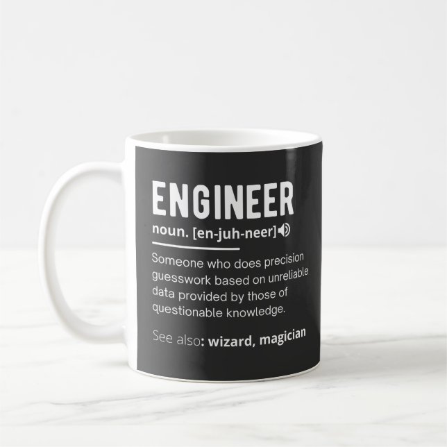 ENGINEER DEFINITION COFFEE MUG (Left)