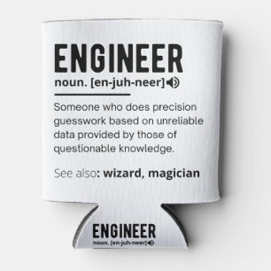 Engineer Definition Engineering Gift Can Cooler