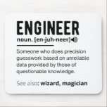 Engineer Definition Engineering Gift Mouse Mat<br><div class="desc">Funny Engineer Definition</div>