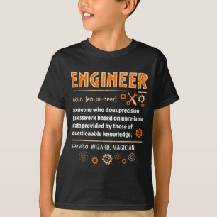 Engineer Definition Funny Engineering Nerdy Scienc T-Shirt