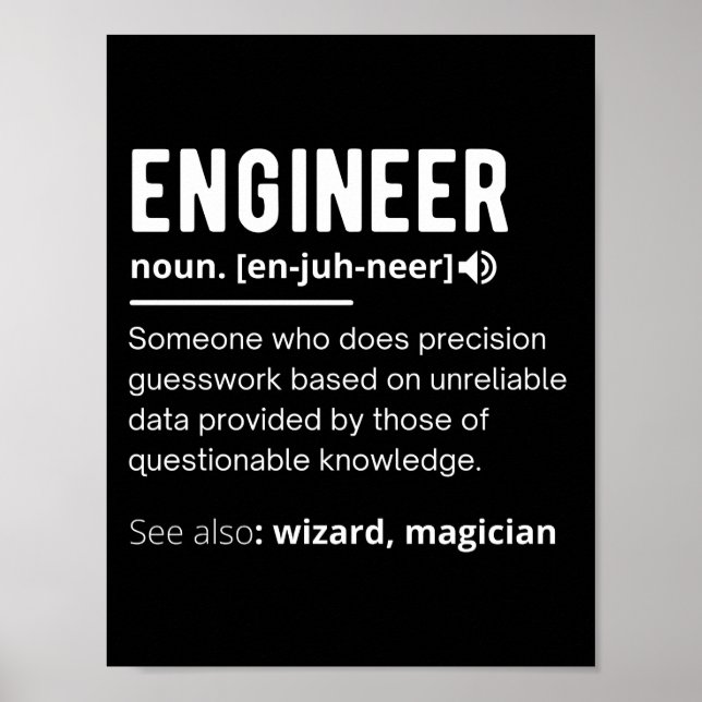 ENGINEER DEFINITION POSTER (Front)