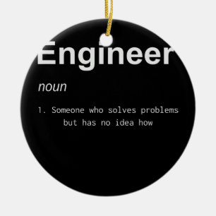 Engineer Definition s for Global Engineering Day  Ceramic Tree Decoration