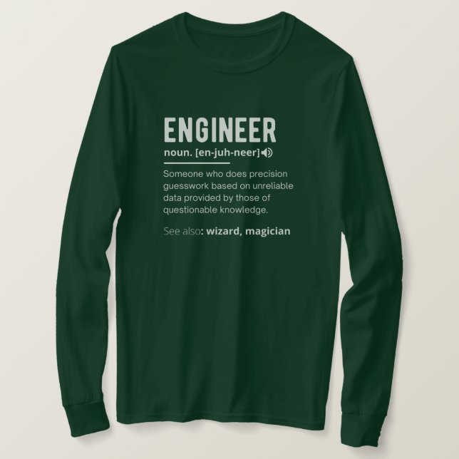 ENGINEER DEFINITION T-Shirt (Design Front)