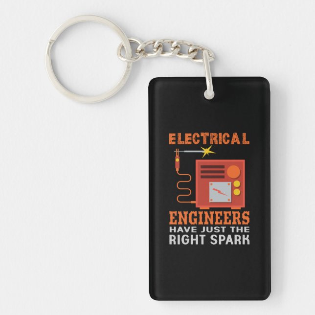 Engineer Electrical Engineers Have Just The Right Key Ring (Front)