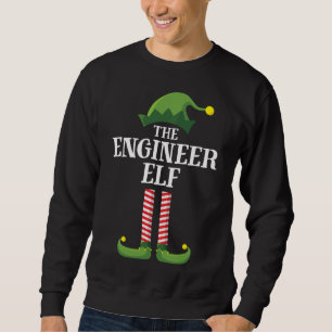 Engineer Elf Matching Family Christmas Party Sweatshirt