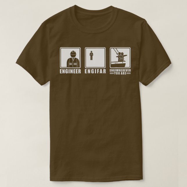 Engineer Engifar Engineering Funny Engineer T-Shirt (Design Front)