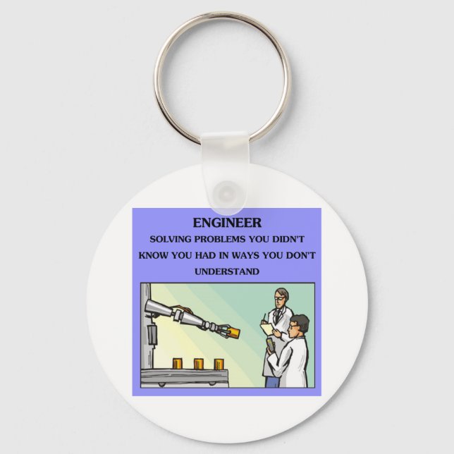 engineer engineering joke key ring (Front)